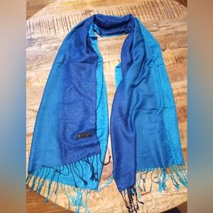 Pashmina Firenze-Italia Blue Green Ombre Scarf